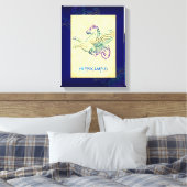 Hippocampus Griechisches Seepferd Vintage Kunst Wr Leinwanddruck (Insitu (Schlafzimmer))