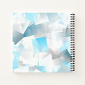 Hippocampus-Notebook (eisblau abstrakt) Notizblock (Rückseite)