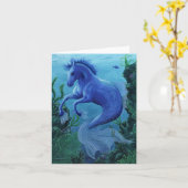 Hippocampus notecard karte (Gelbe Blume)