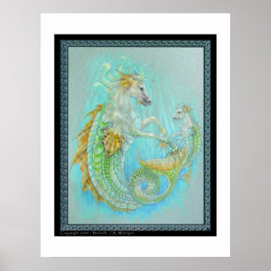 Hippocampus (Pferdedrache) Poster