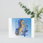 Hippocampus Postkarte (Stehend Vorderseite)