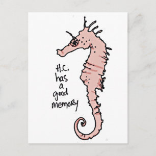 Hippocampus Postkarte