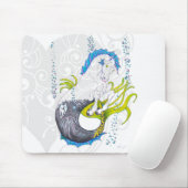 Hippocampus (Schädel) mit grauem Herzen Mousepad (Mit Mouse)