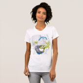 Hippocampus (Schädel) mit grauem Herzen T-Shirt (Vorne ganz)