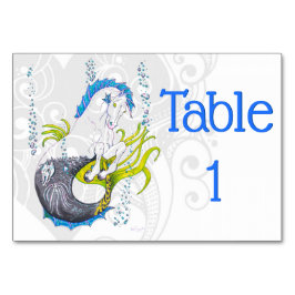 Hippocampus (Schädel) mit grauem Herzen Tischnummer