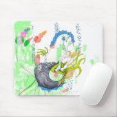 Hippocampus (Schädel) unter dem Meer Mousepad (Mit Mouse)