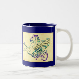 Hippocampus Sea Horse Vintage Art Kaffee Tasse