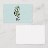 Hippocampus - SEEPFERD - Originalgrafik - Visitenkarte (Vorne/Hinten)