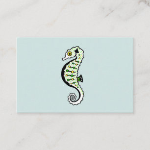 Hippocampus - SEEPFERD - Originalgrafik - Visitenkarte