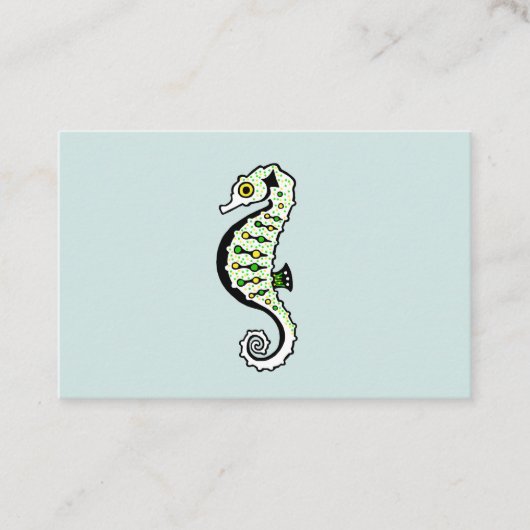 Hippocampus - SEEPFERD - Originalgrafik - Visitenkarte (Vorderseite)