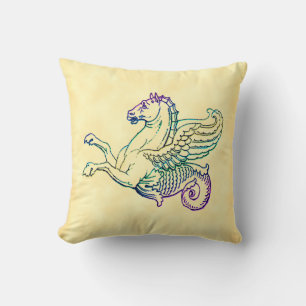 Hippocampus Vintag Art Pillow Kissen