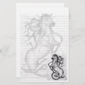 Hippokamp stationär briefpapier (Vorne/Hinten)