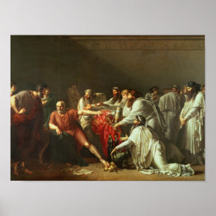 Hippokrates, der die Geschenke von Artaxerxes I Poster