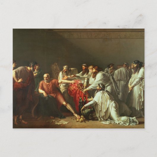 Hippokrates, die Geschenke von Artaxerxes ablehnen Postkarte (Vorderseite)