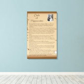 Hippokrates Leinwanddruck (Insitu (Holzboden))