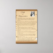 Hippokrates Leinwanddruck (Vorderseite)