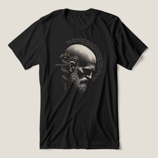 Hippokrates Tri-Blend Shirt (Design Vorderseite)