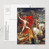 Hippolytus and Sea Monster von Bordier du Bignon Postkarte (Vorne/Hinten)