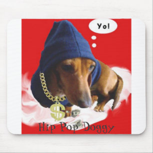 hippopmarron3, angesagtes Pop-Hündchen Mousepad