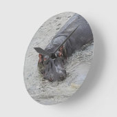 Hippoposterus Runde Wanduhr (Winkel)