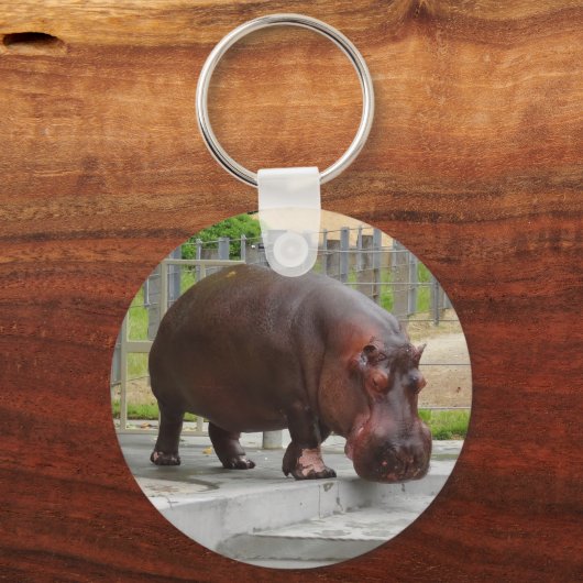 Hippopotamus #2 Schlüsselanhänger (Vorderseite)