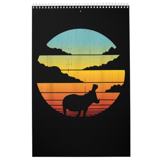 Hippopotamus 60er 70er Hippo | Hippo Lover Kalender (Titelbild)