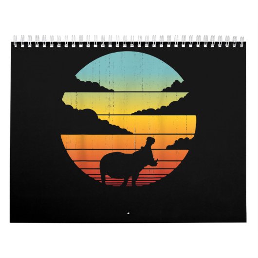 Hippopotamus 60er 70er Hippo | Hippo Lover Kalender (Titelbild)