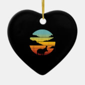 Hippopotamus 60er 70er Hippo | Hippo Lover Keramik Ornament (Vorne)