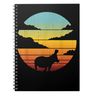 Hippopotamus 60er 70er Hippo | Hippo Lover Notizblock
