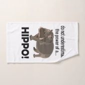 Hippopotamus Animal Funny Hippo Handtuch (Handtuch)