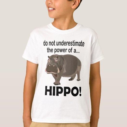 Hippopotamus Animal Funny Hippo Kids T-Shirt (Vorderseite)