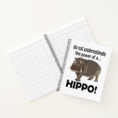 Hippopotamus Animal Funny Hippo Notizblock (Innenseite)