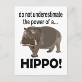 Hippopotamus Animal Funny Hippo Postkarte (Vorderseite)