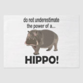 Hippopotamus Animal Funny Hippo Seidenpapier (Vorderseite)