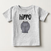 Hippopotamus Baby T-shirt (Vorderseite)