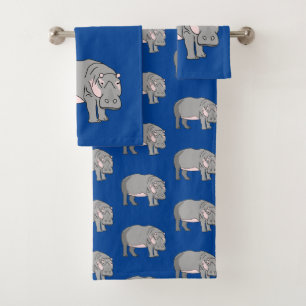 Hippopotamus Badhandtuch Set