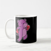 Hippopotamus Boxing Kaffeetasse (Links)