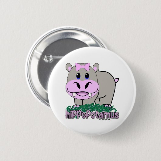 Hippopotamus Button (Vorne & Hinten)