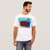 Hippopotamus-Cartoon T-Shirt (Vorne ganz)
