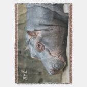 Hippopotamus Custom Monogram Wire Decke (Vorderseite Vertikal)