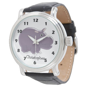 Hippopotamus-Design Armbanduhr