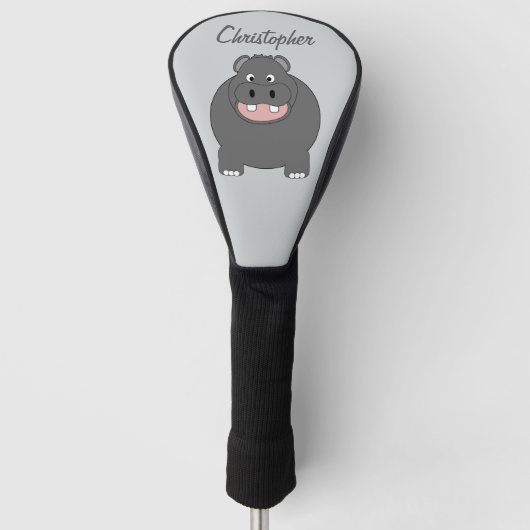 Hippopotamus Design Golf Headcover (Vorderseite)
