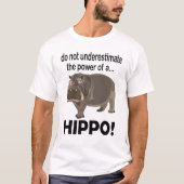 Hippopotamus Funny Hippo T - Shirt (Vorderseite)