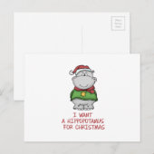 Hippopotamus für Weihnachten - niedlicher (Vorne/Hinten)