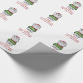 Hippopotamus für Weihnachten - niedlicher Geschenkpapier (Ecke)