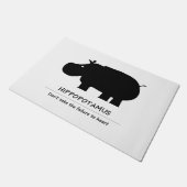 hippopotamus fußmatte (Schrägansicht)