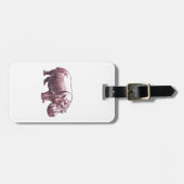 Hippopotamus Gepäckanhänger (Vorderseite horizontal)