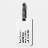 Hippopotamus Gepäckanhänger (Rückseite vertikal)