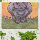 Hippopotamus-Geschenke u. Zusätze Küchentuch (Gefaltet)