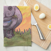 Hippopotamus-Geschenke u. Zusätze Küchentuch (Viertel Falte)